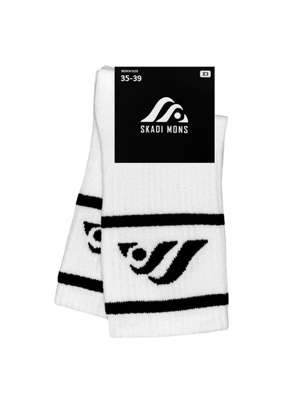 Skadi Mons Logo Tennis 2 Pack Unisex Beyaz Çorap 1605030523-100 Beyaz