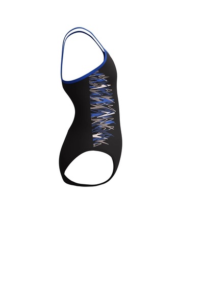 Speedo Kız Çocuk Yüzücü Mayosu Plmt Tsrp Msclbck Jf Blk Blu Çok Renkli
