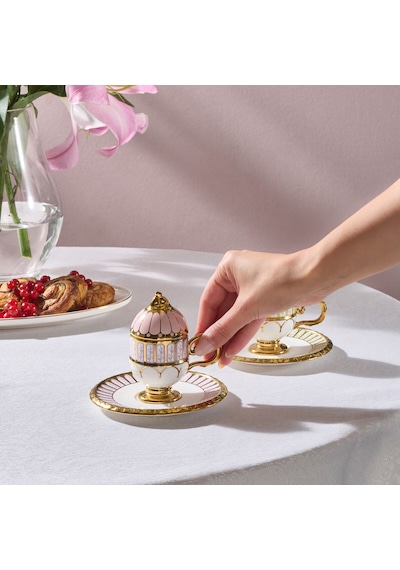 Karaca Faberge Egg Flowers 2 Kişilik Kahve Fincanı 70 Ml Renkli