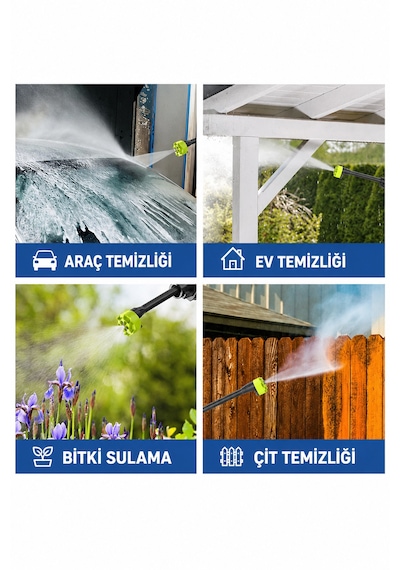48v Şarjlı Basınçlı Yıkama Makinesi Kablosuz Oto Yıkama Tabancası Taşınabilir Tazyikli Su Tabancası