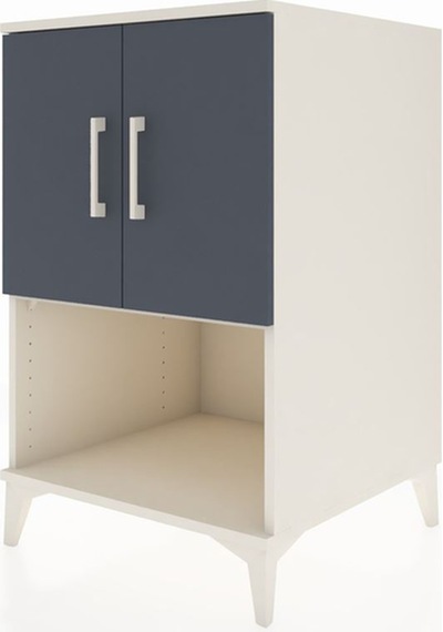 Kronos Komodin 2 Raflı 2 Kapaklı 60x59x96 Aytaşı-antrasit Aytaşı