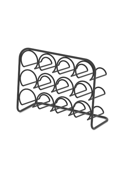 TEKNOTEL  METAL 12'LÜ TUZLUK BAHARATLIK  STANDI MAT SİYAH MG027