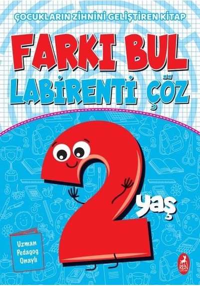 Farkı Bul Labirenti Çöz - 2 Yaş- Ren Kitap