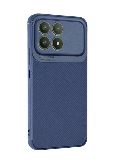 Xiaomi Poco F8 Pro Auto Focus Karbon Kapak - Lacivert Diğer