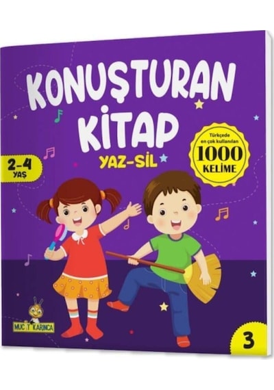 Mucit Karınca Konuşturan Kitap Serisi - Türkçe'de En Çok Kullanılan 1000 Kelime