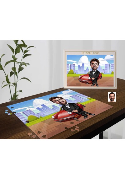 Bk Gift Kişiye Özel Baba Tasarımlı 1000 Parça Profesyonel Puzzle-9, 1000 Puzzle, Arkadaşa Hediye