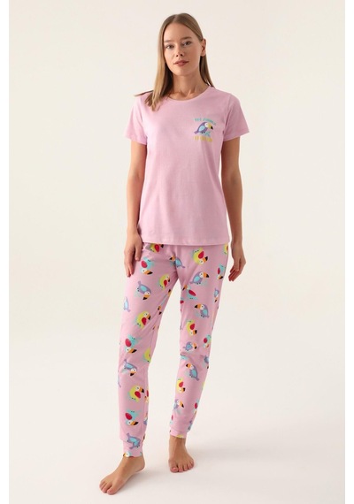 Rolypoly Roly Poly 3403 Callım Kadın Kısa Kol Pijama Takımı 001