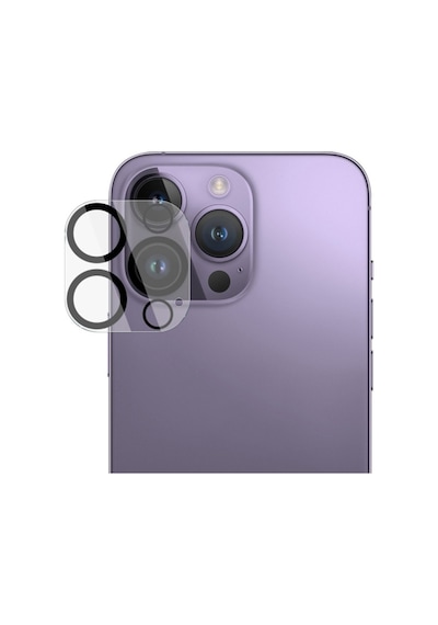 Ally Apple iPhone 15 Pro Uyumlu -15 Pro Max Full Tempered Kamera Lens Koruma C