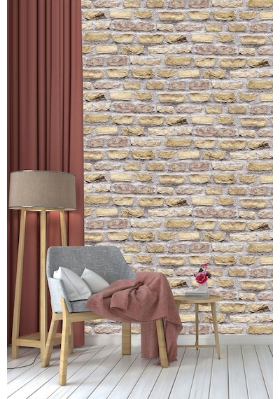Bien Exclusive Taş Desenli Duvar Kağıdı 7996