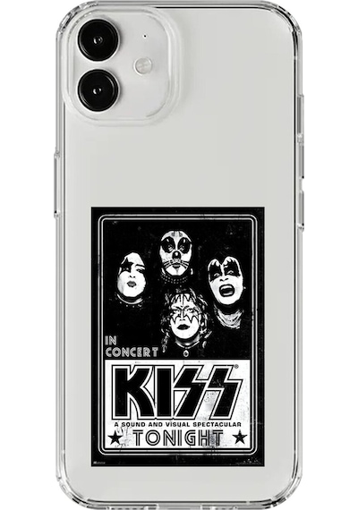 Apple Uyumlu iPhone 12 Şeffaf Kılıf Kiss Tasarımlı