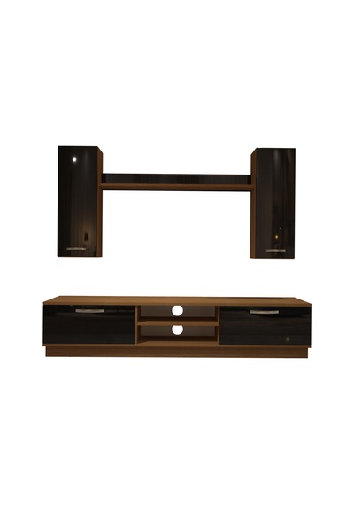 Decoraktiv Eko 5db Mdf Dvd Tv Ünitesi Tv Sehpası Ceviz - Siyah