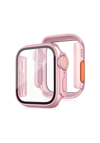 Newface Apple Watch 41mm Watch 49mm Kasa Dönüştürücü Ve Ekran Koruyucu - Rose Gold