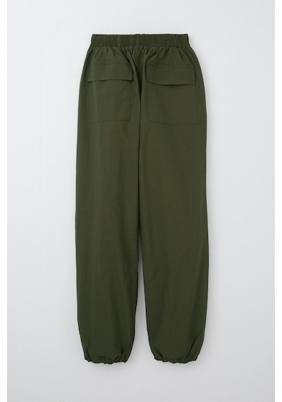 Breeze Kız Çocuk Paraşüt Jogger Paça Pantolon 6-12 Yaş, Haki Yeşil Haki Yeşil