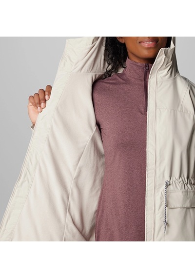 Columbia Sweet Creek Iı Lined Rain Kadın Yağmurluk Wl5535 Bej
