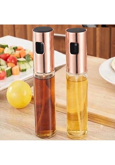 Yağ Sirke Püskürtücü Cam Sprey Şişe Yağdanlık Ve Limon Püskürtme Şişesi 100 Ml Rose