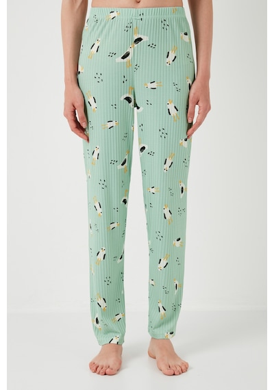 Lela Regular Fit Gömlek Yaka Kısa Kollu Bayan Pijama Takımı 65740102 Mint