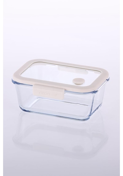 Neoflam Glace Vakumlu Cam Saklama Kabı 800 Ml Bej Sku: Smg8690010197672 Açık
