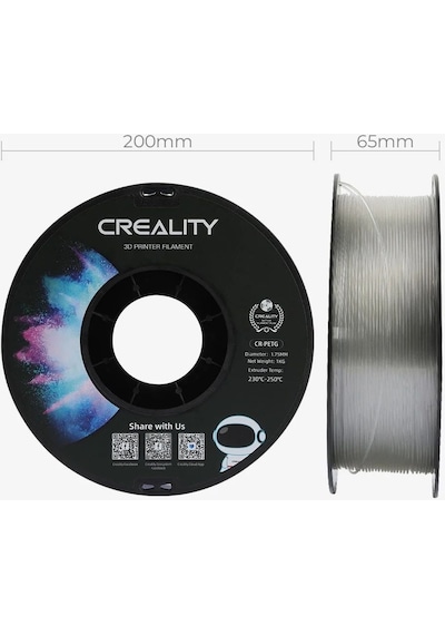 Creality Cr-petg Filament Gri 1.75mm 1kg