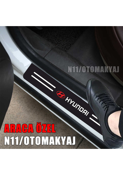 Hyundai İ10 Kapı İç Koruma Ayaklık Sticker Markalı