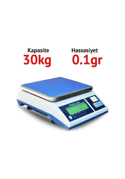 Tsc-30 Dijital Hassas Terazi - Hassasiyet: 0.1 Gr. Max: 30 Kg.
