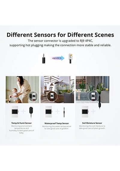 Thr320d 20a Akıllı Sıcaklık Ve Nem İzleme Anahtarı, Alexa, Google Home, Rj9 4p4c Arayüzü İle Uyumlu Genel