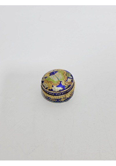 Antika Cloisonne Minyatür Kutu 4,4x2,5cm 076