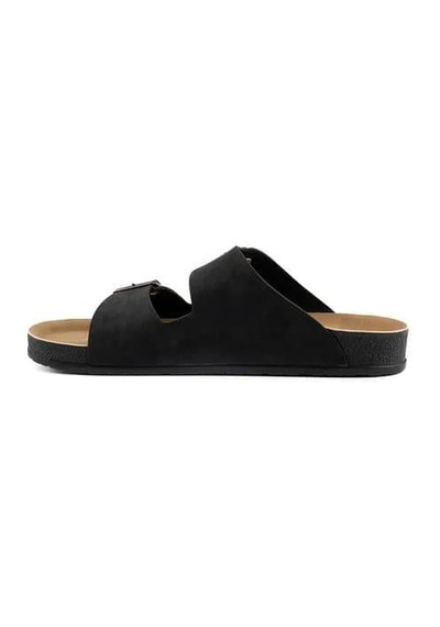 Roy Jones Breezestep Unisex Siyah Çift Toka Günlük Terlik 6500 Siyah