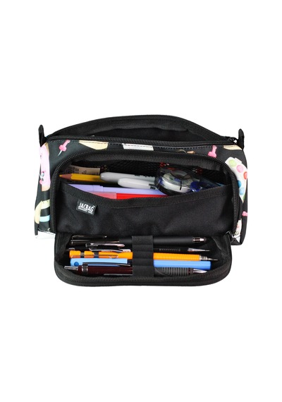 Jacbag Prime Xl-lastik Ayraçlı İki Bölmeli Kalem Kutusu Prime Xl-pastel Pop renkli