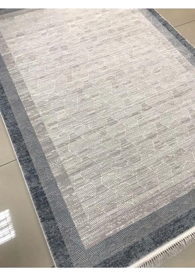 Padişah Halı Santo 60886 030 Serisi Akrilik Salon Oturma Yatak Odası Halısı Krem - Mavi