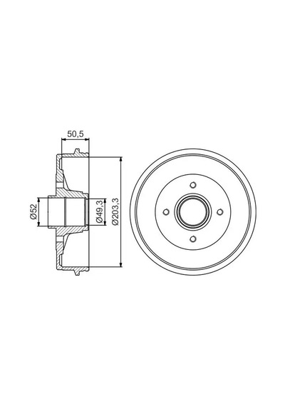 Renault Clio 1 Fren Kampanasi 2000-2008 Bosch 0986477210 2adettir