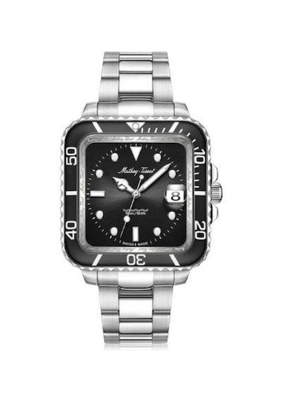 Mathey-tissot H902qan Erkek Kol Saati Gümüş - Siyah