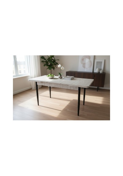 Efe Mobilya T-6033 Traverten Açılır 80x130 Kare Gold Açık Gri Sandalye 6 Kişilik Yemek Masası Takımı Efe Mobilya T-6033 Traverten Açılır 80x130 Kare Gold Açık Gri Sandalye 6 Kişilik Yemek Masası Takımı