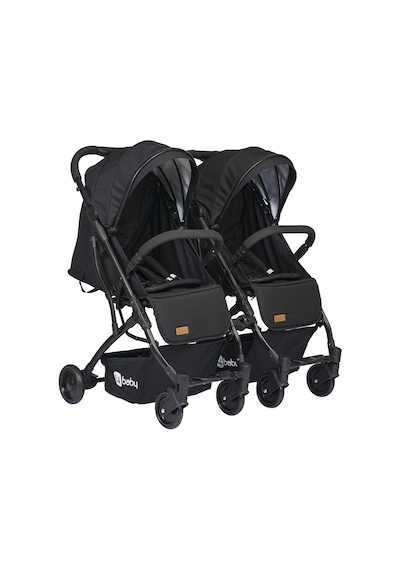 4 Baby Travel İkiz Bebek Arabası Black Drone Sky Kabin Sistem