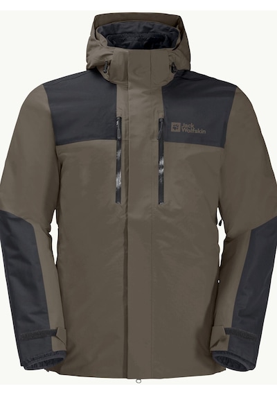 Jack Wolfskin Jasper 3ın1 Erkek Su Geçirmez Outdoor Mont Kahveren