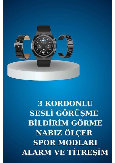Alarm Ve Titreşim Özellikli Akıllı Saat Ve Mikrofonlu Kablolu Bluetooth Kulaklık 60 Saat - 4999