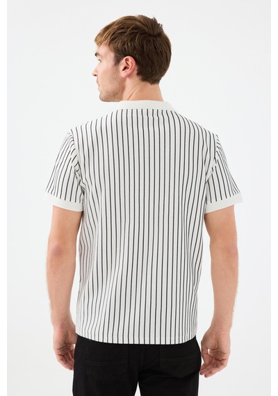 Loft Lf2039227 Erkek Kısa Kollu Polo T-shirt Beyaz