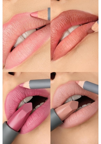 Uzun Süre Kalıcı Dağılma Yapmayan Nemlendirici Dudak Kalemi - Lipliner Pencil 13 True Fuchsia Çok Renkli