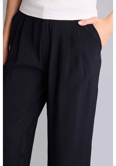 Defacto Wıde Leg Fermuarlı Normal Bel Düz Paça Tencel Pantolon H1929ax26smbk81 Siyah-bk81