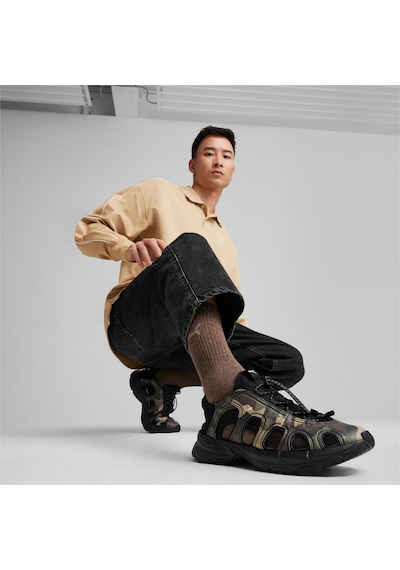 Puma Velo Camo Unisex Sandalet Siyah