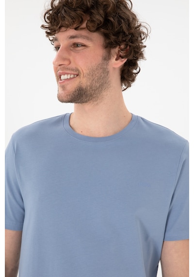 U.S. Polo Assn. Erkek Regular Fit Bisiklet Yaka Mavi Basic Tişört 50305928-VR036