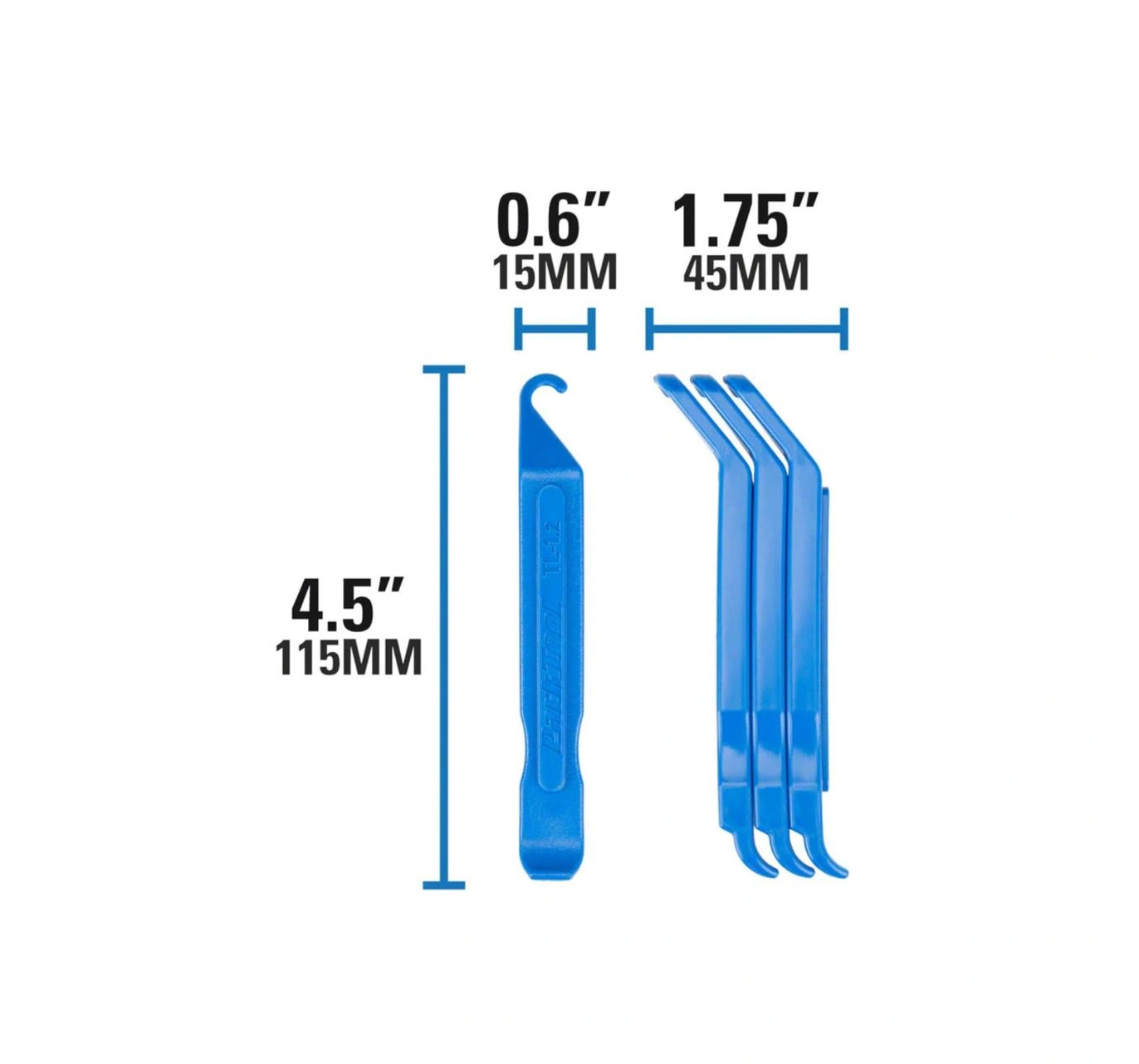 Parktool Tl-1.2 Levye Takımı 3lü Mavi