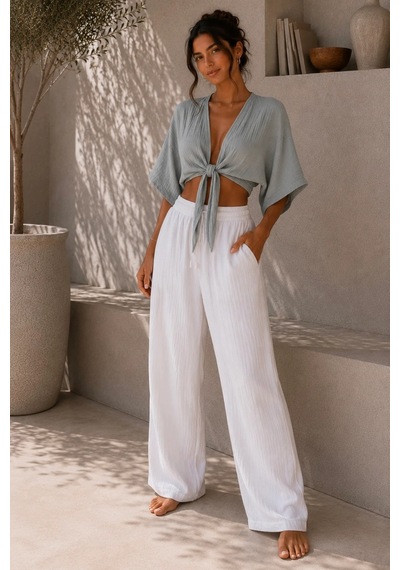 Bbbutikbasic Kadın Müslin Bağlamalı Bolero Bluz Oversize Salaş Yazlık Kimono Hırka My3535 Haki Bbbutikbasic Kadın Müslin Bağlamalı Bolero Bluz Oversize Salaş Yazlık Kimono Hırka My3535 Haki
