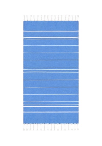 Sultan Peştemal Havlu 100 Pamuklu Deniz Plaj Banyo Peştemali 100x180 Cm Mavi
