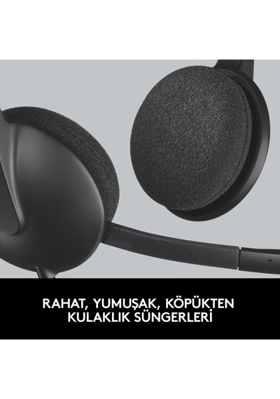 Logitech H340 981-000475 Kablolu Mikrofonlu Kulak Üstü Kulaklık