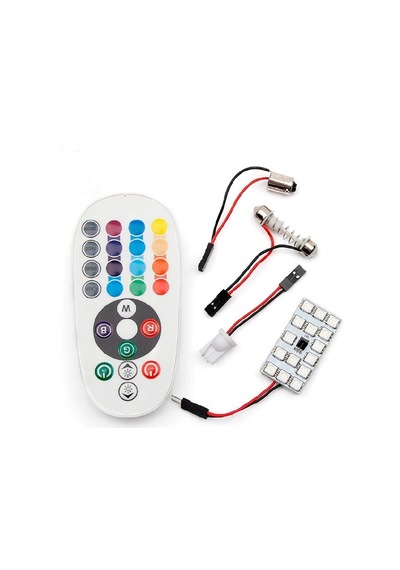 Space Tavan Lambası 18 Smd Rgb Led 16 Renk Animasyon 12v/latv104 Renkli