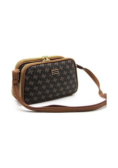 Silver&polo 899 Kadın Çapraz Çanta Kahve Sarı / Taba Lila