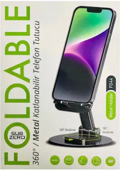Subzero Fd44 Metal Masa Üstü Tablet Telefon Standı 360 Hareketli