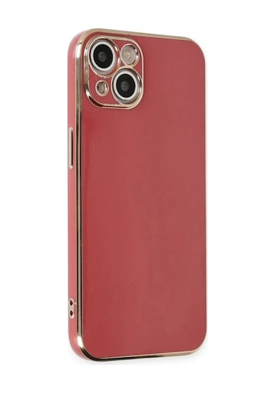 İphone 15 Kılıf Volet Silikon - Kırmızı