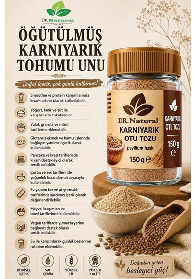 Karnıyarık Otu Tozu Psyllium Husk 150 Gr 150 G