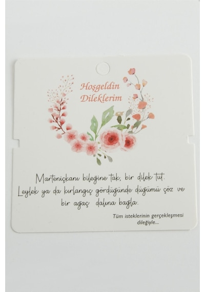 Marteniçka - 171 - Bileklik - Nazblsmm - Kartı Beyaz